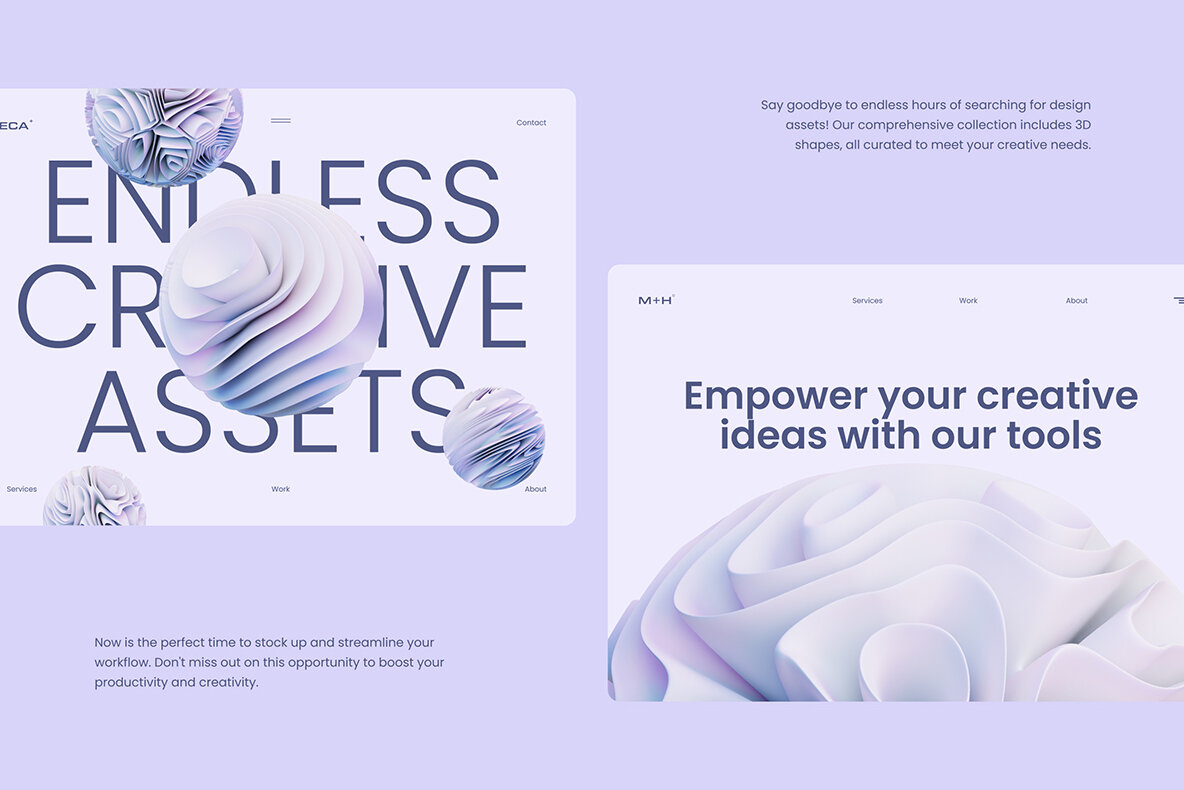 3D Abstra Spheres   60 illustrations 9