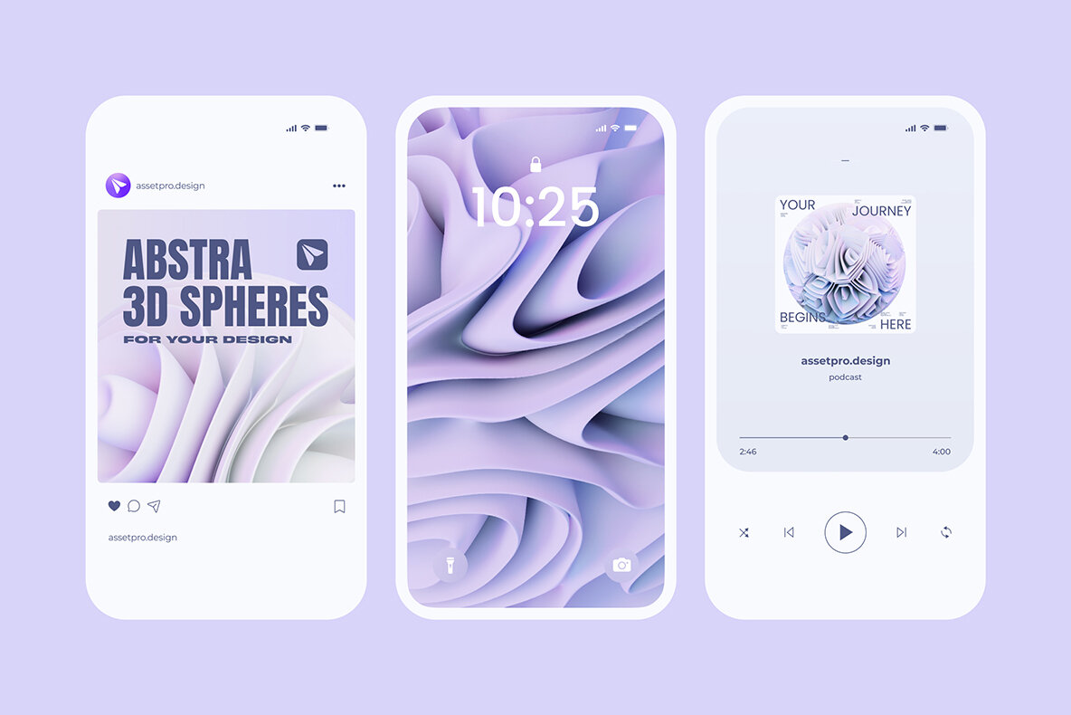 3D Abstra Spheres   60 illustrations 11