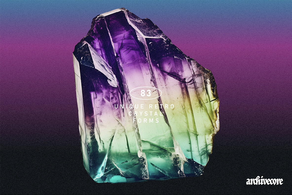 Crystal Specimens Vintage Clipart 6