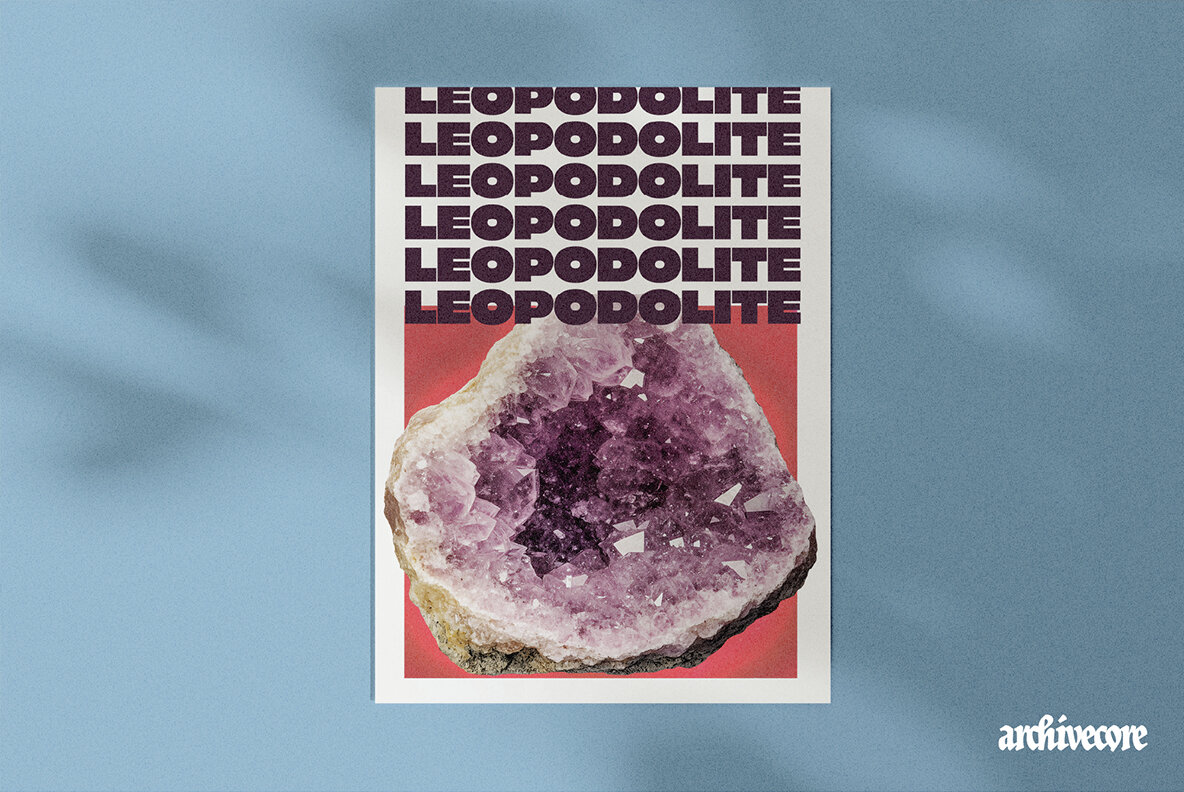 Crystal Specimens Vintage Clipart 8