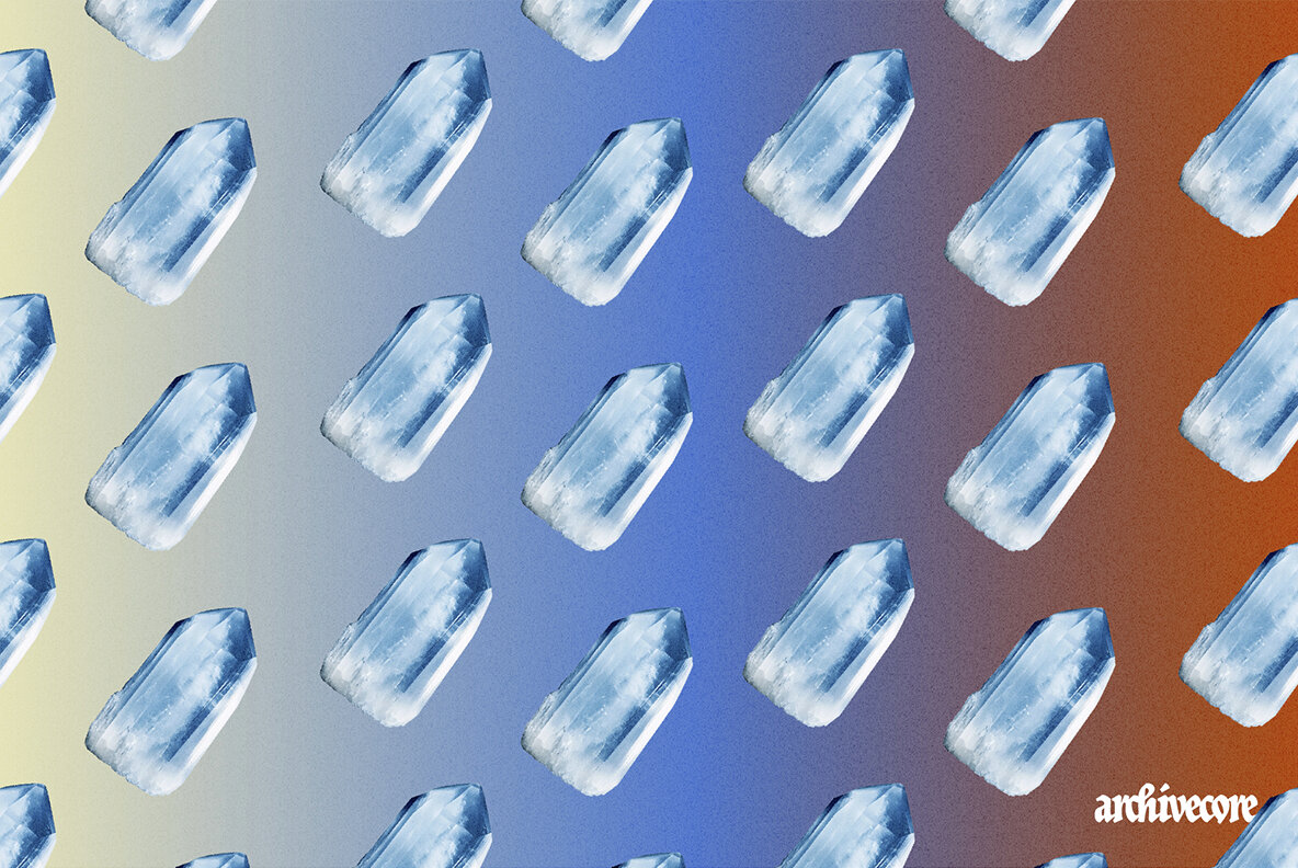 Crystal Specimens Vintage Clipart 9