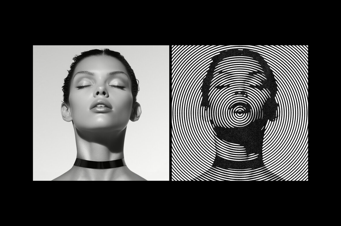 Circle Spin Halftone Photo Effect 5