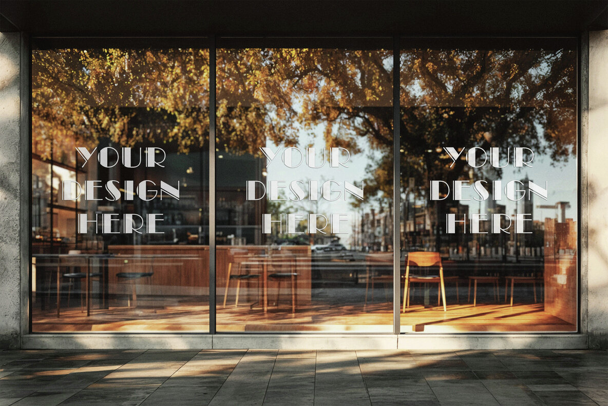 Window Stickers Mockup 6