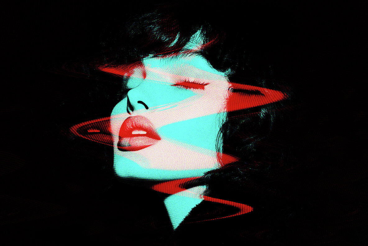 TV Flicker Glitch Photo Effect 6