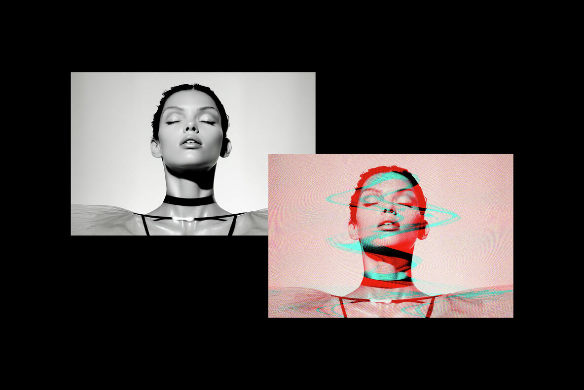 TV Flicker Glitch Photo Effect 7