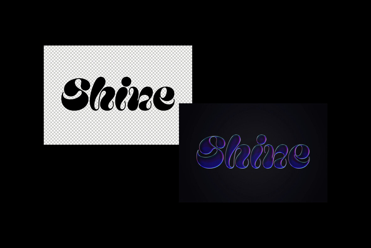 Purple Chrome Text   Logo Effect 6