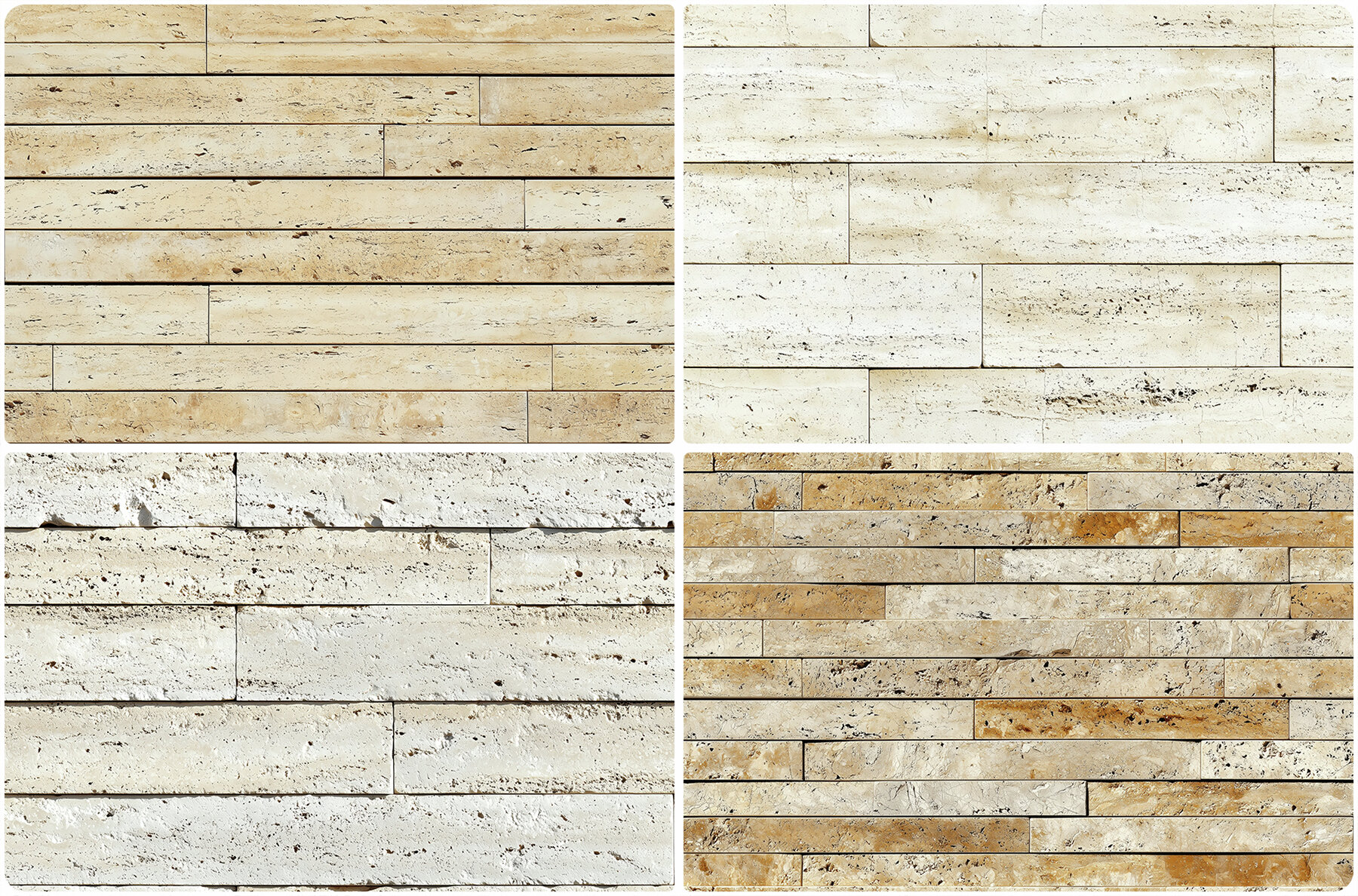 20 Travertine Cladding Texture Backgrounds 4