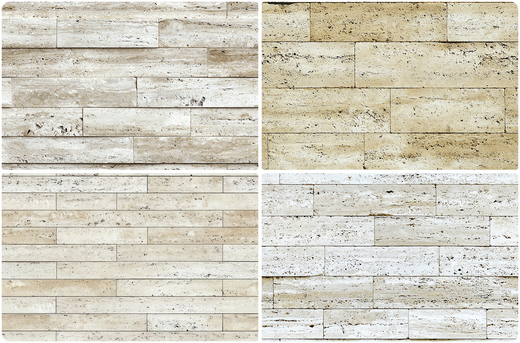 20 Travertine Cladding Texture Backgrounds 6