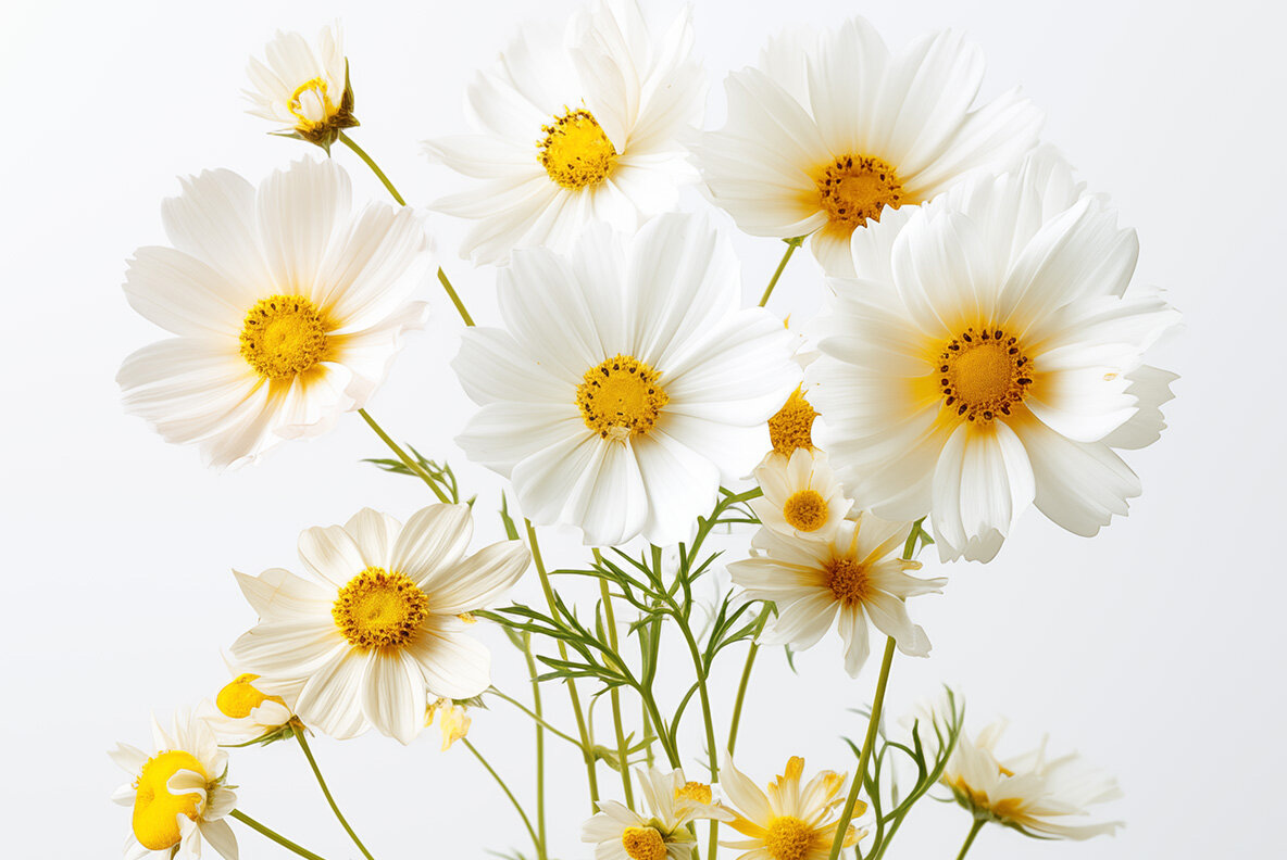 Flat lay wild flowers 5