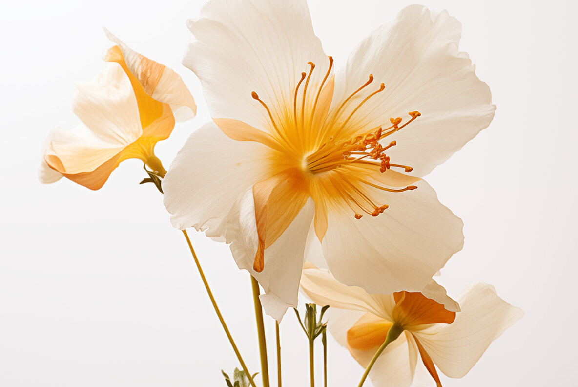 Flat lay wild flowers 8