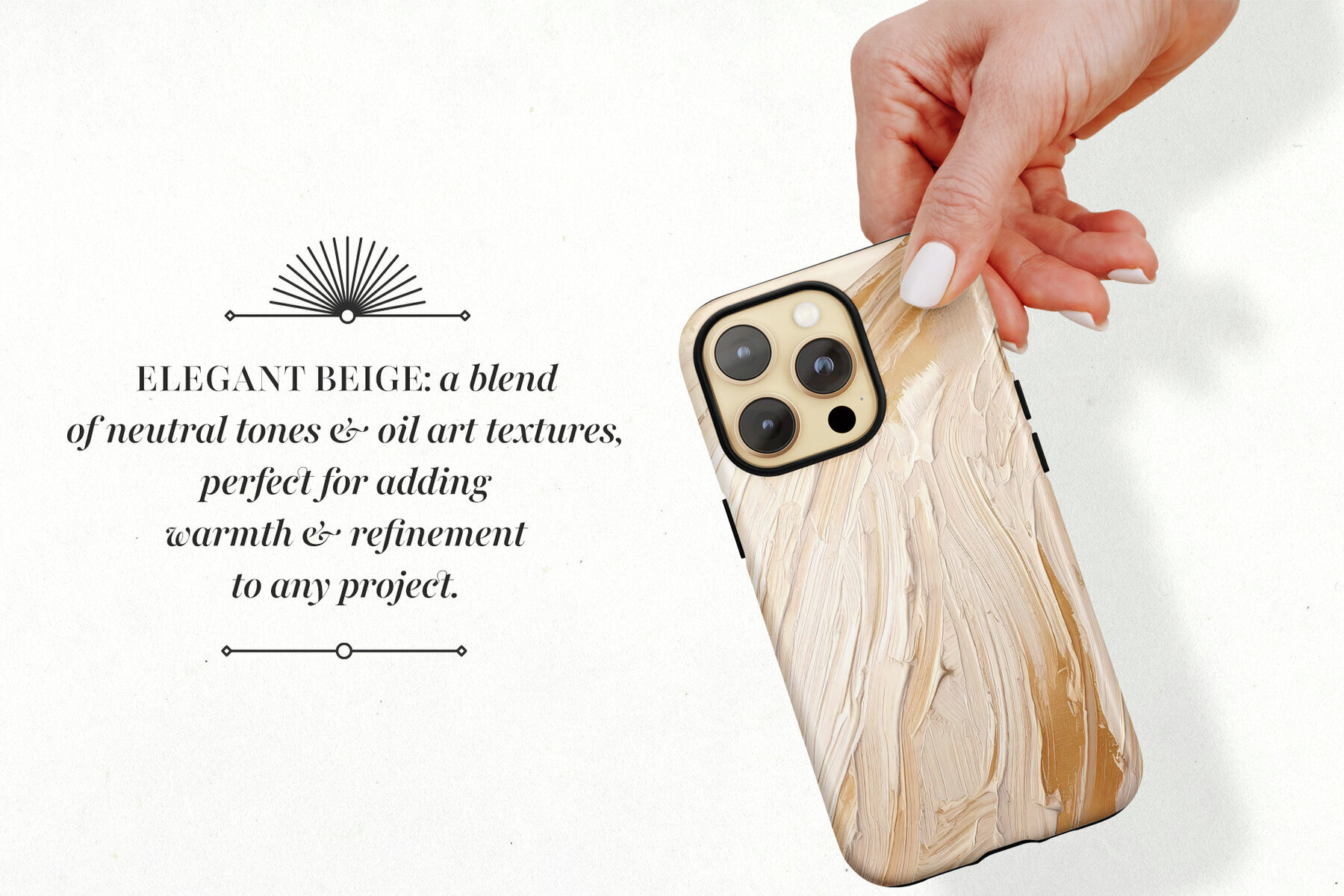 Abstract Oil Textures   Elegant Beige 2