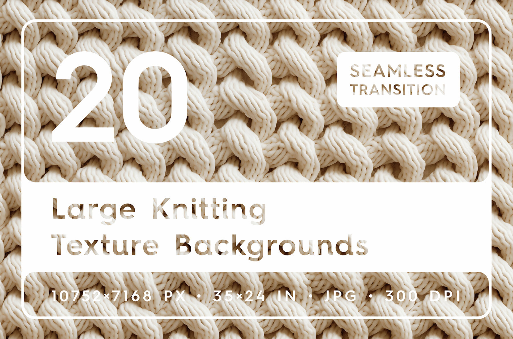 20 Large Knitting Texture Backgrounds 1