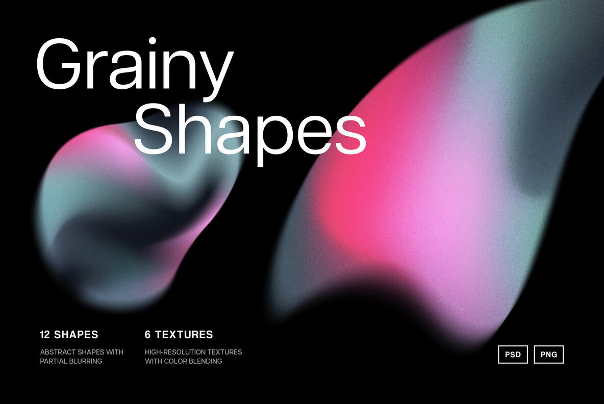 Soft Gradient Shapes Collection 1