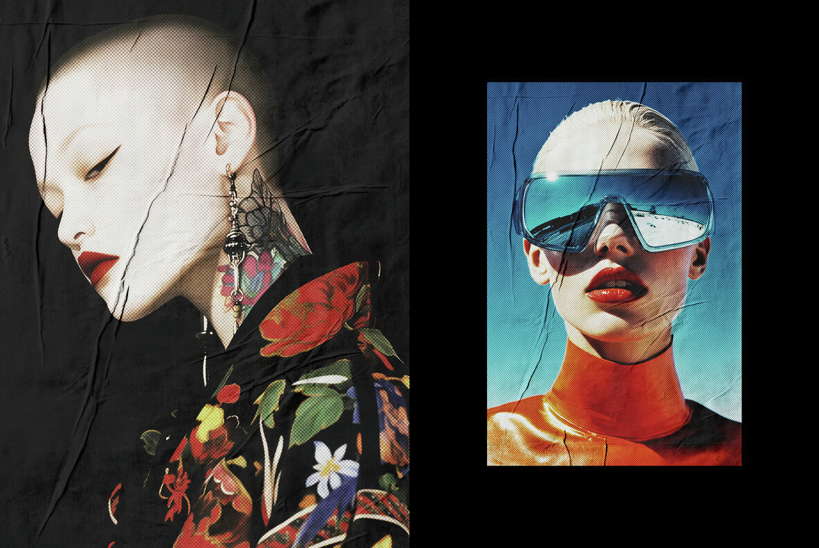 Glued Papers Photo Effect 6