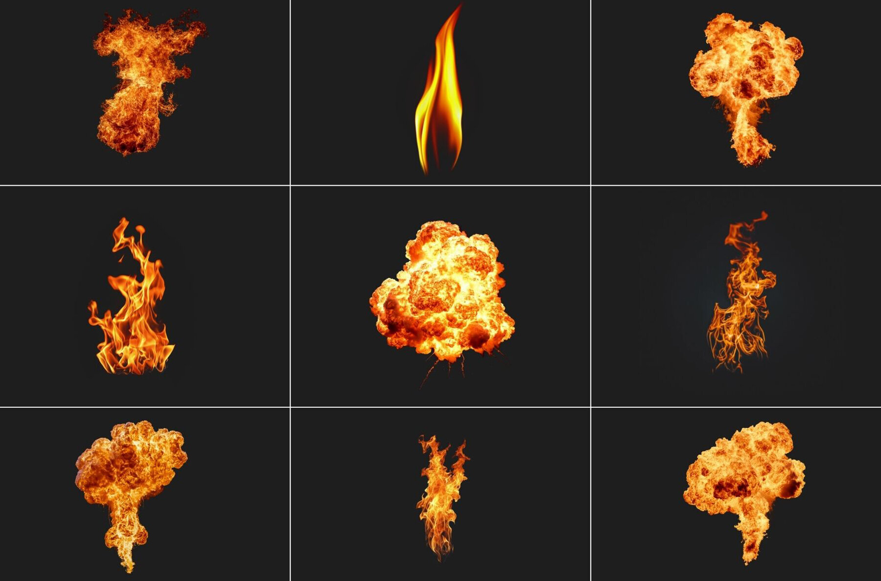 20 Realistic Explosions and Fire 2