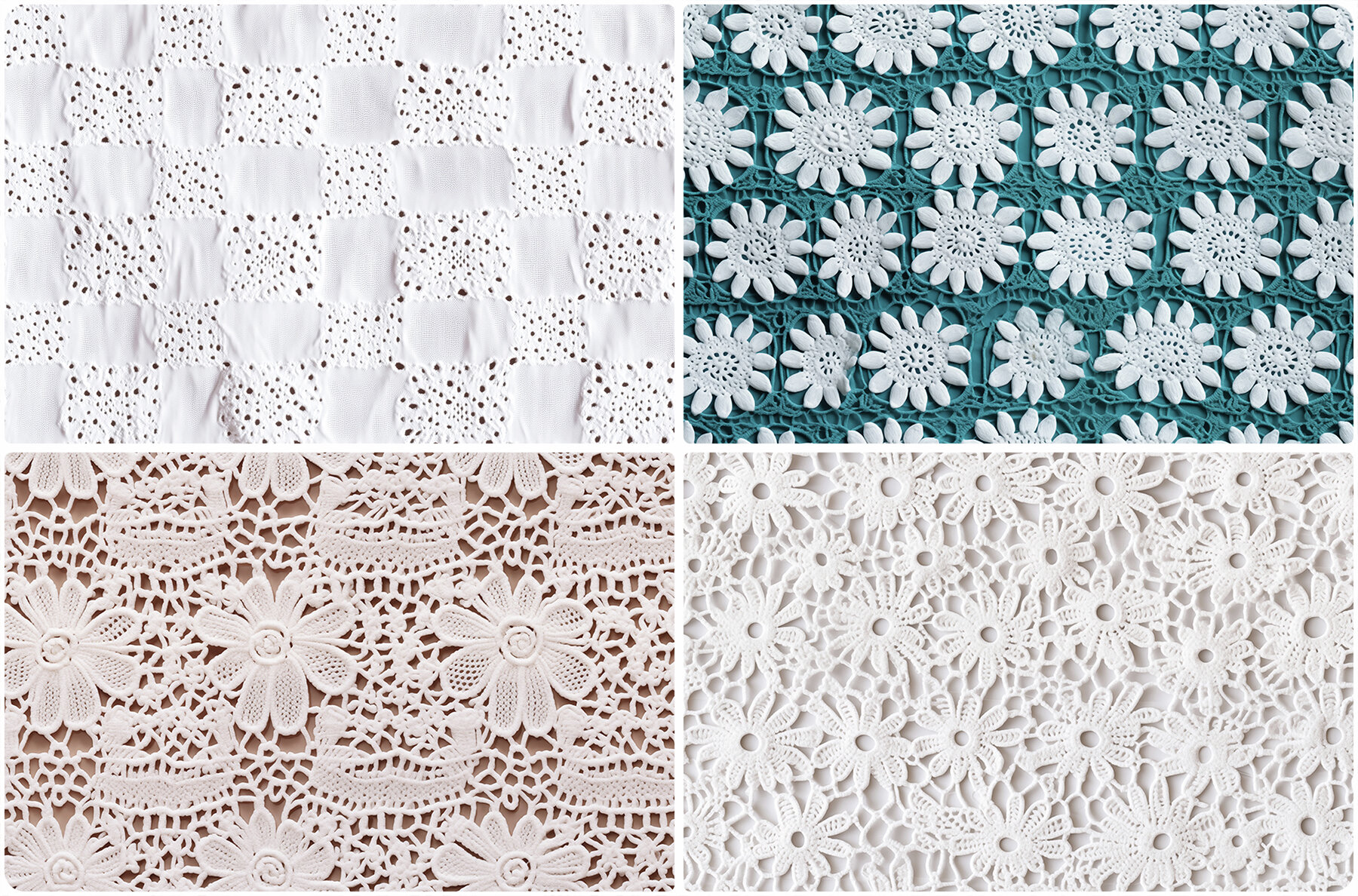 30 Broderie Anglaise Texture Backgrounds 7