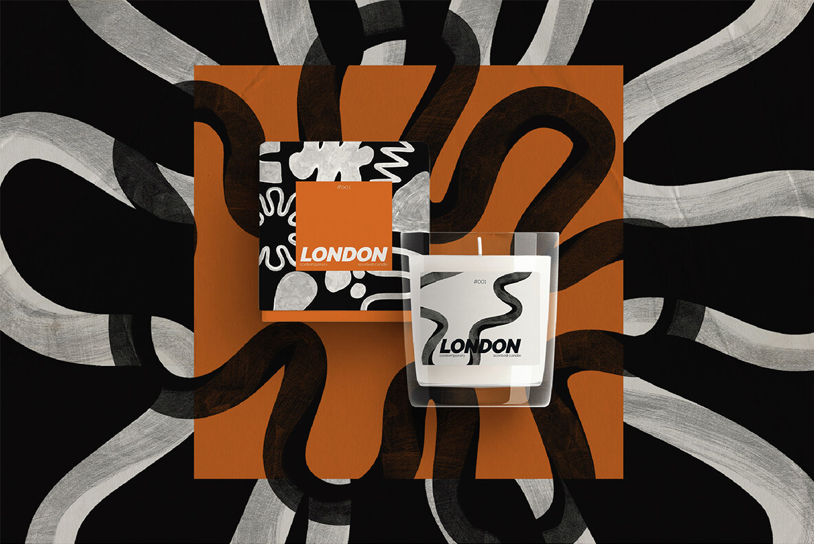 Black and White Organic Abstract Studio 6