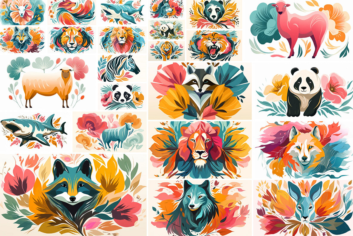 Floral Animals 4