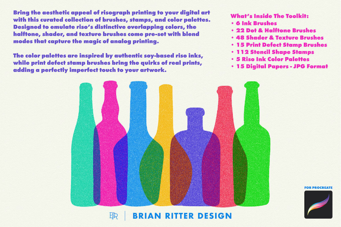 Risograph Toolkit for Procreate 2
