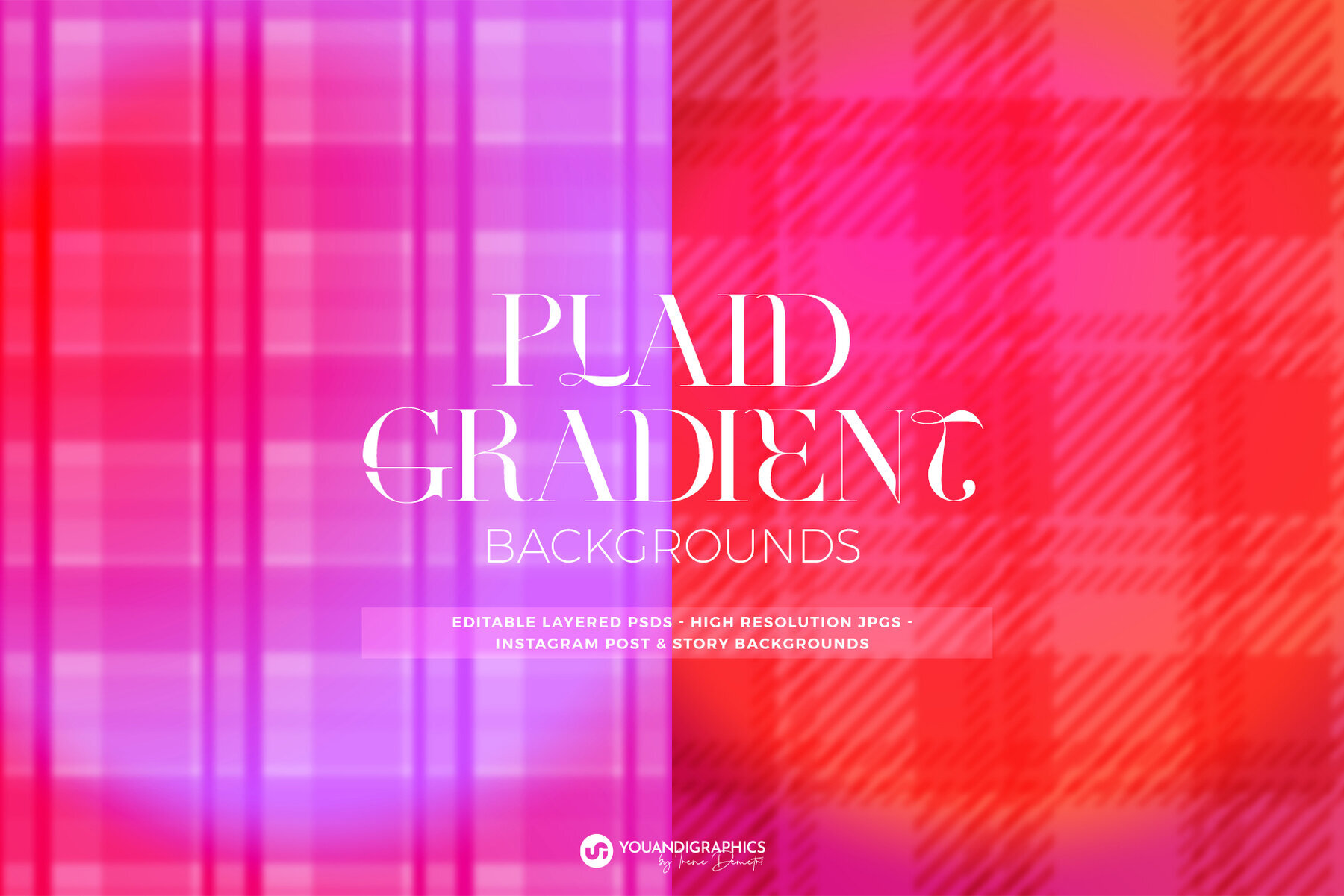 Plaid Gradient Backgrounds 1