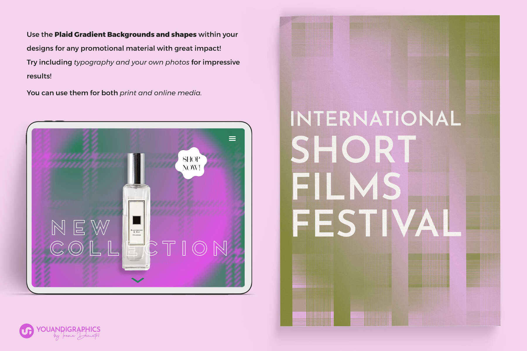 Plaid Gradient Backgrounds 6