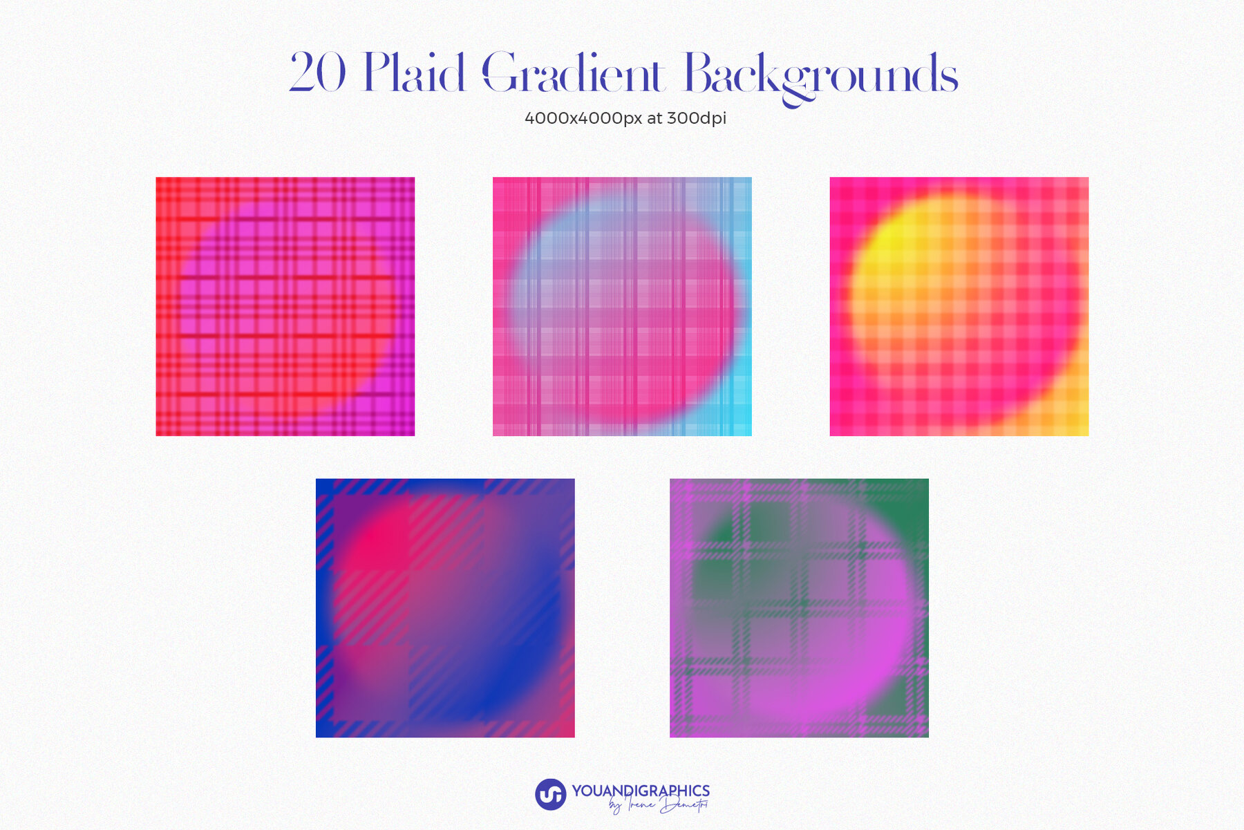 Plaid Gradient Backgrounds 10
