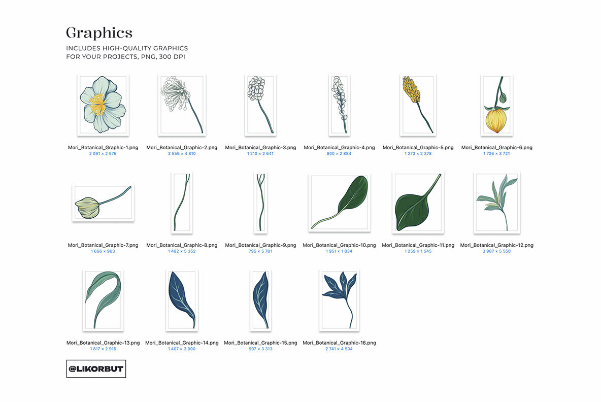 Mori Abstract Flower Pattern and Motifs 7