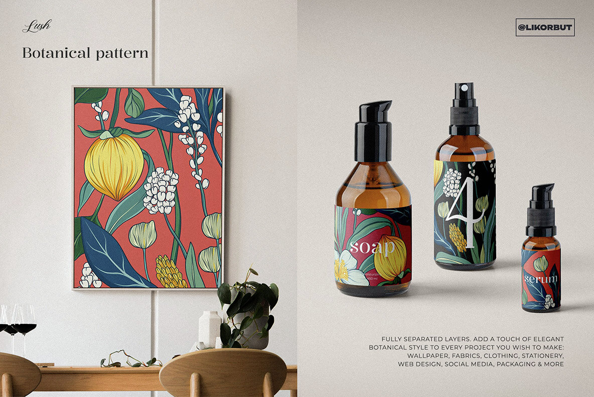 Mori Abstract Flower Pattern and Motifs 8