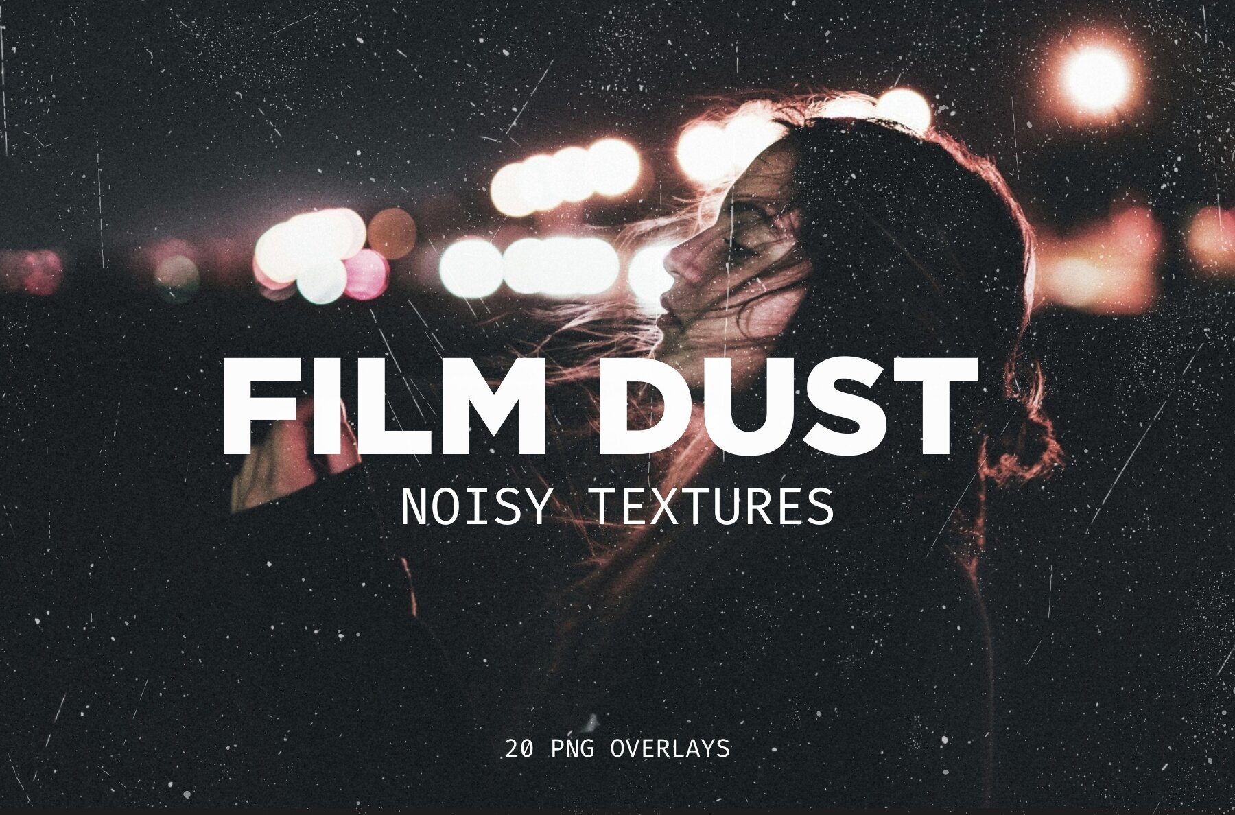 20 Film Dust Grainy Texture Overlays 1