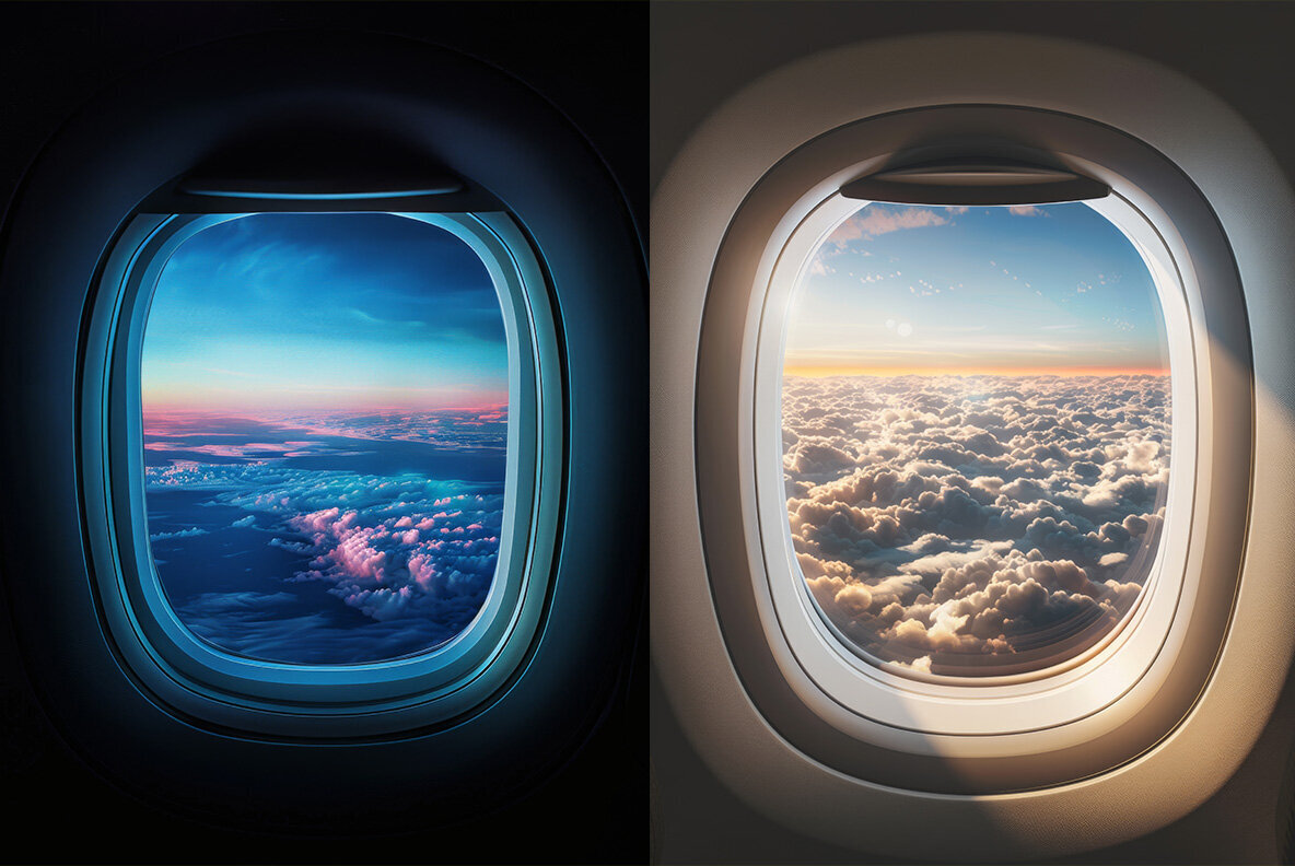 Airplane windows 3