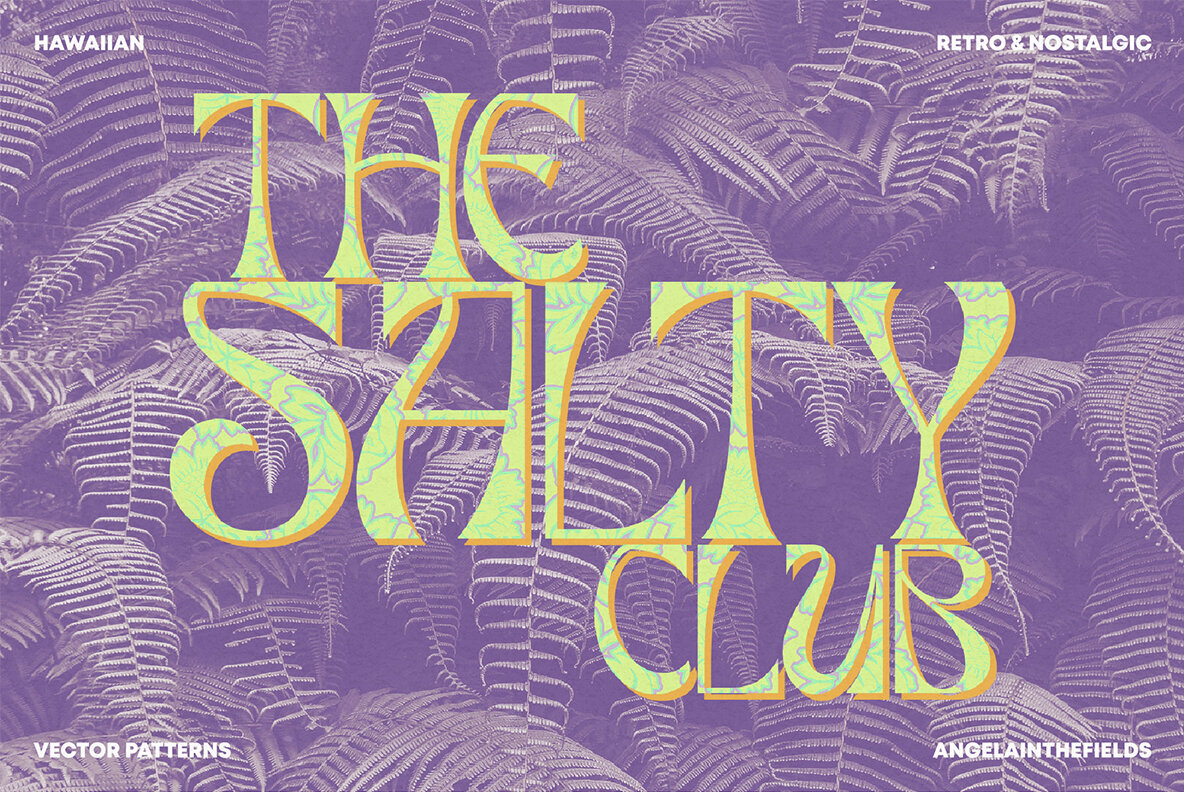 Vintage Hawaiian Vector Patterns 2