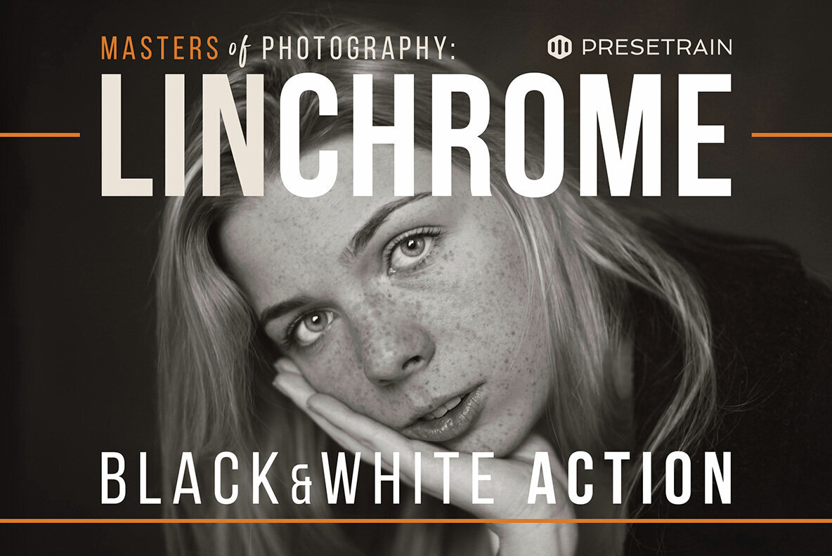 Linchrome BW Photoshop Action and LUT 1