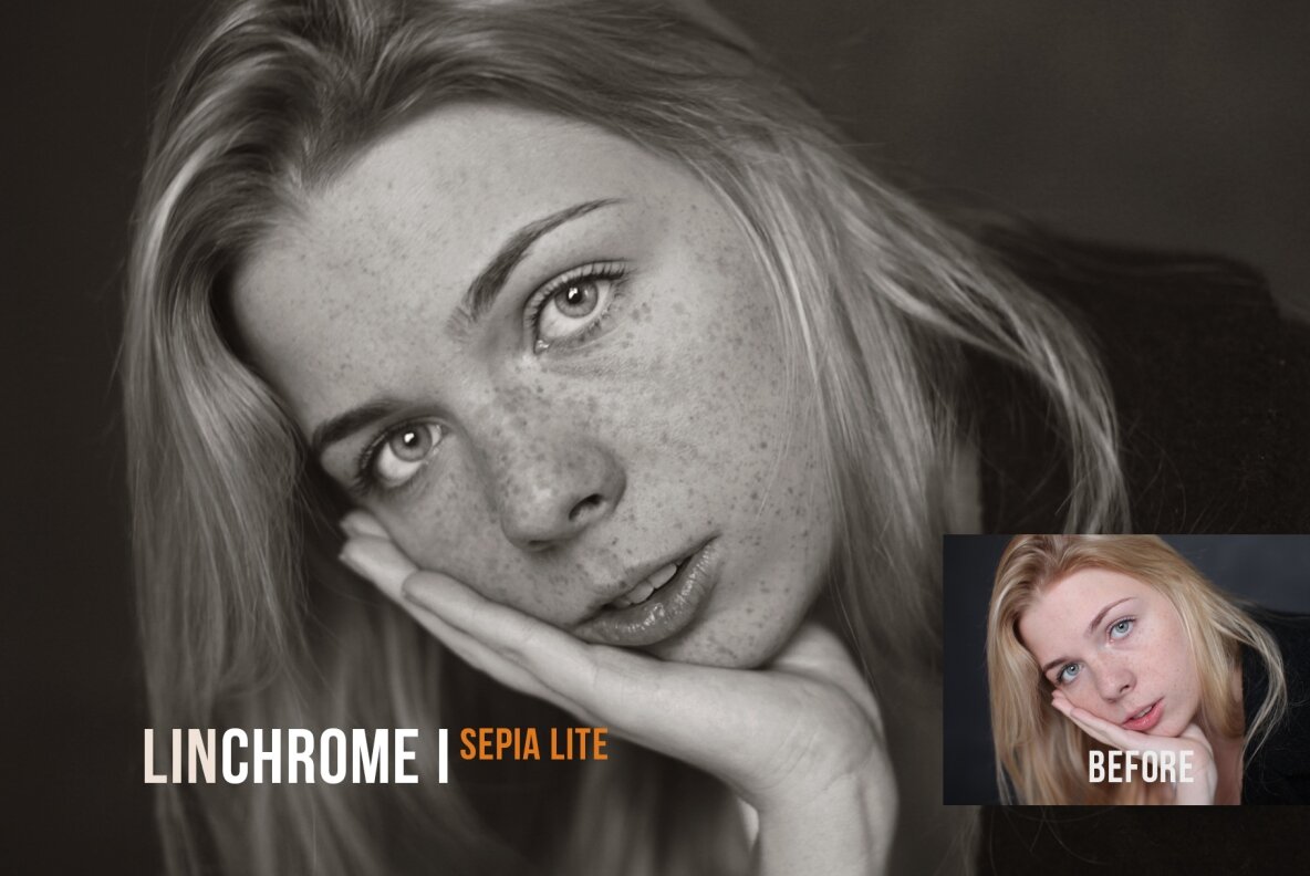 Linchrome BW Photoshop Action and LUT 4