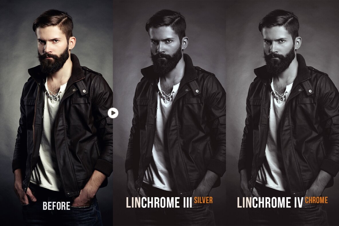 Linchrome BW Photoshop Action and LUT 10