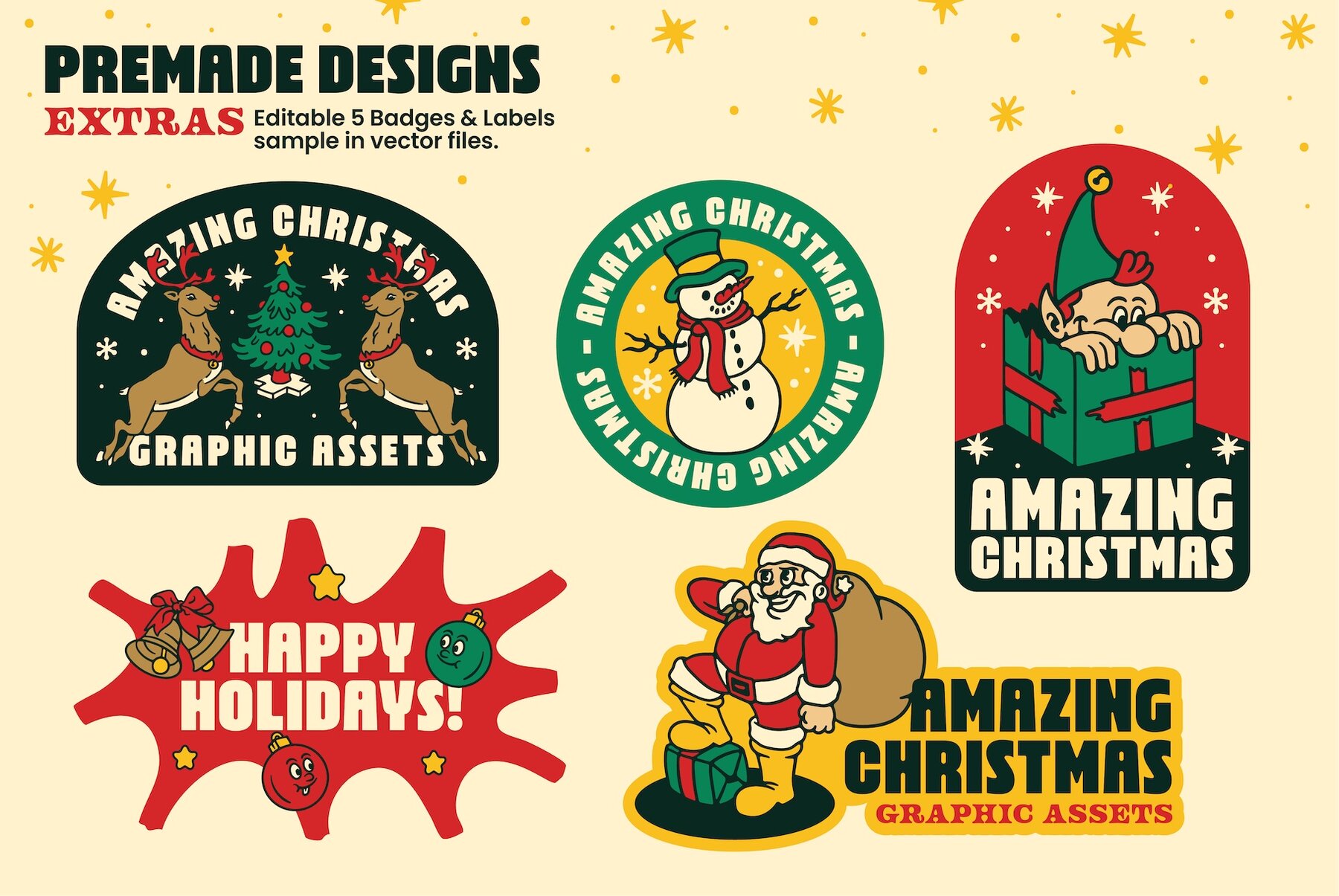 Amazing Christmas Graphic Stocks 8