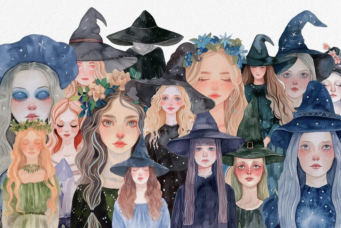 Witchcraft Watercolor Graphics Collection 2