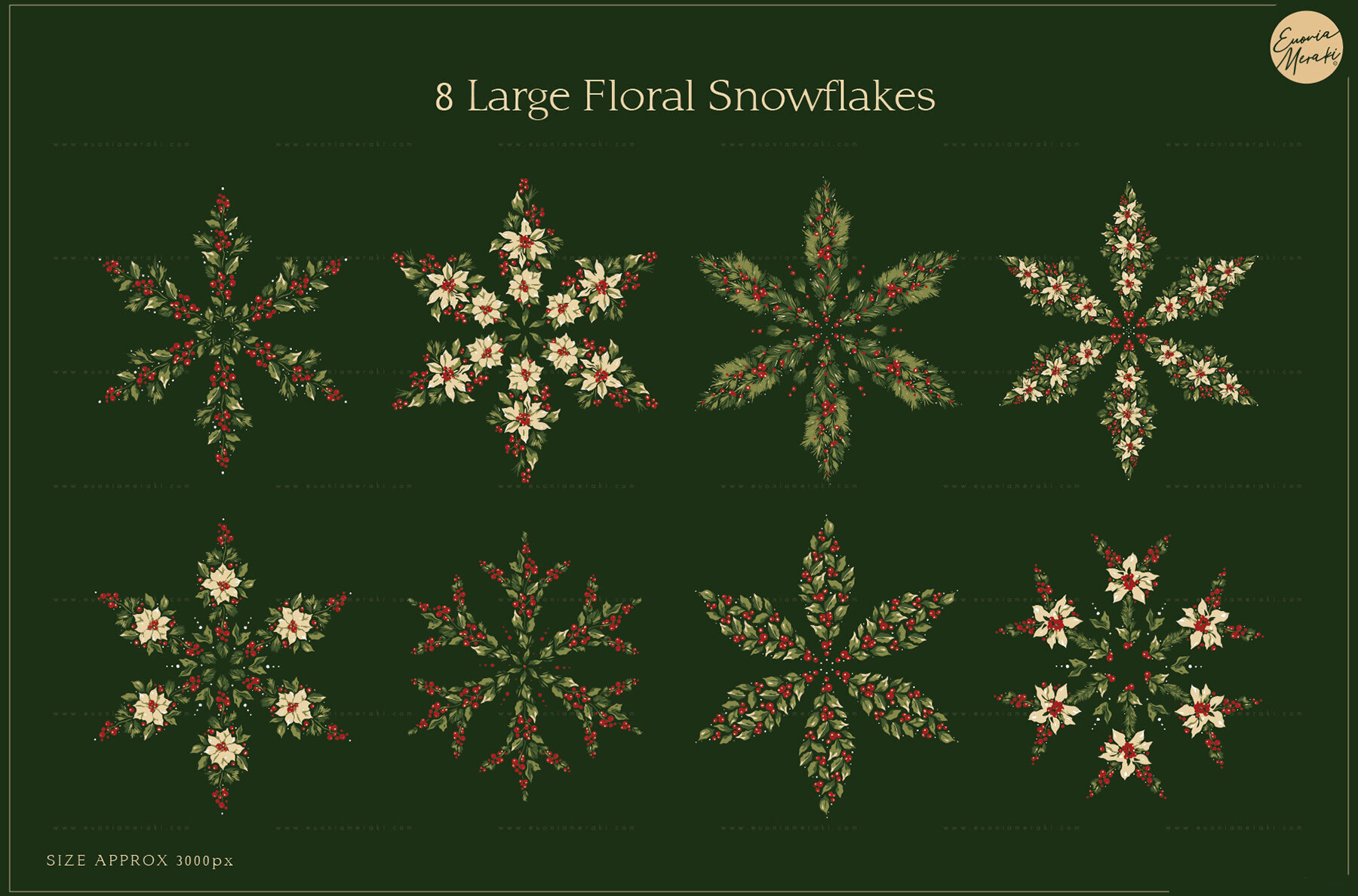 Floral Snowflakes 2