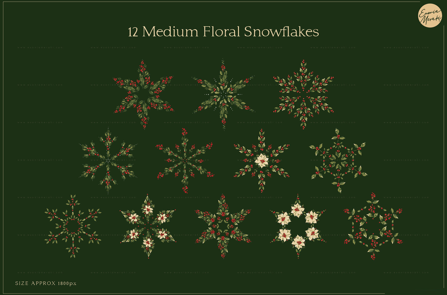 Floral Snowflakes 3