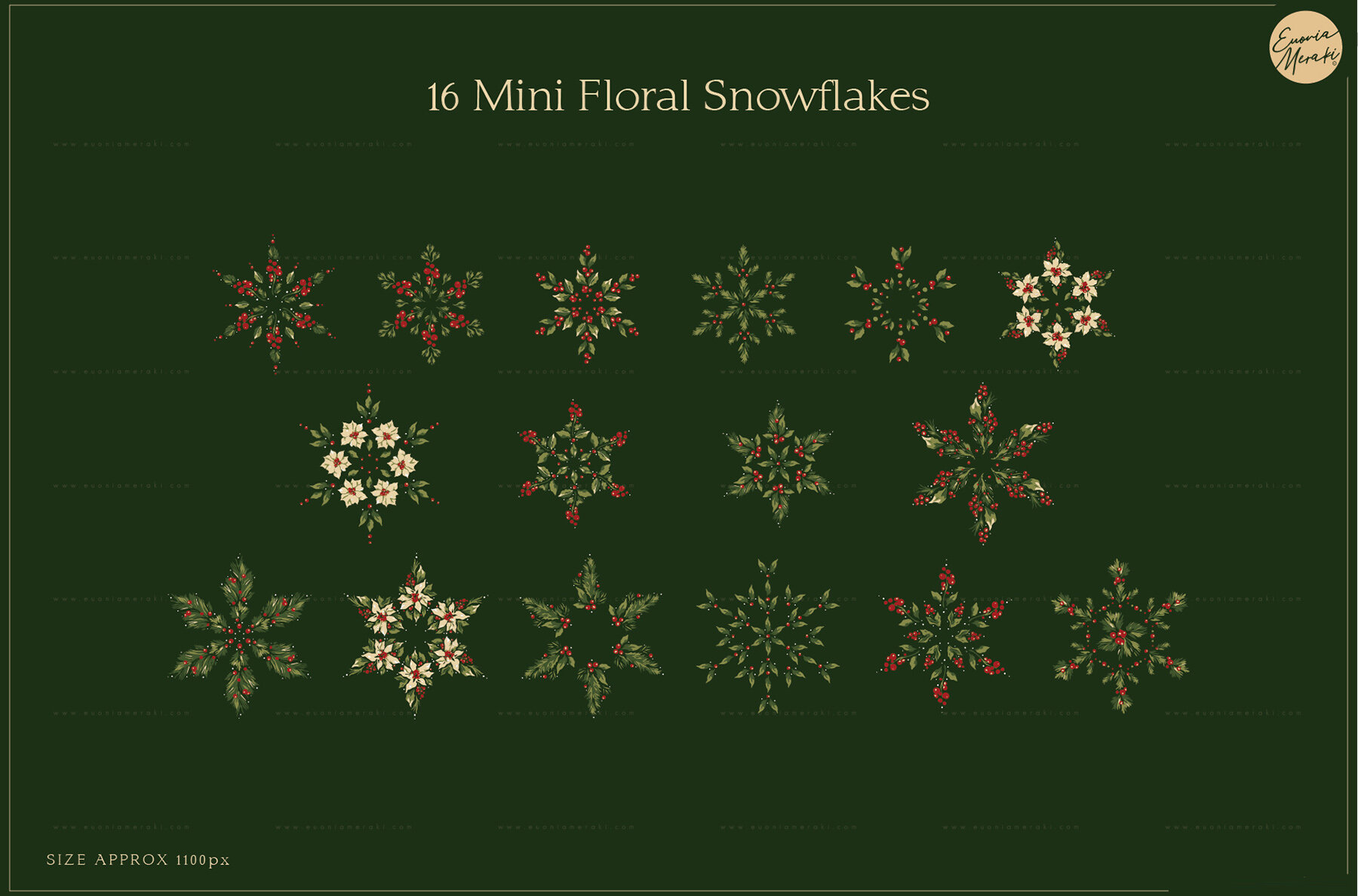 Floral Snowflakes 4
