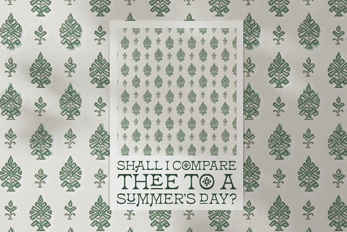 Vintage Block Seamless Patterns 2