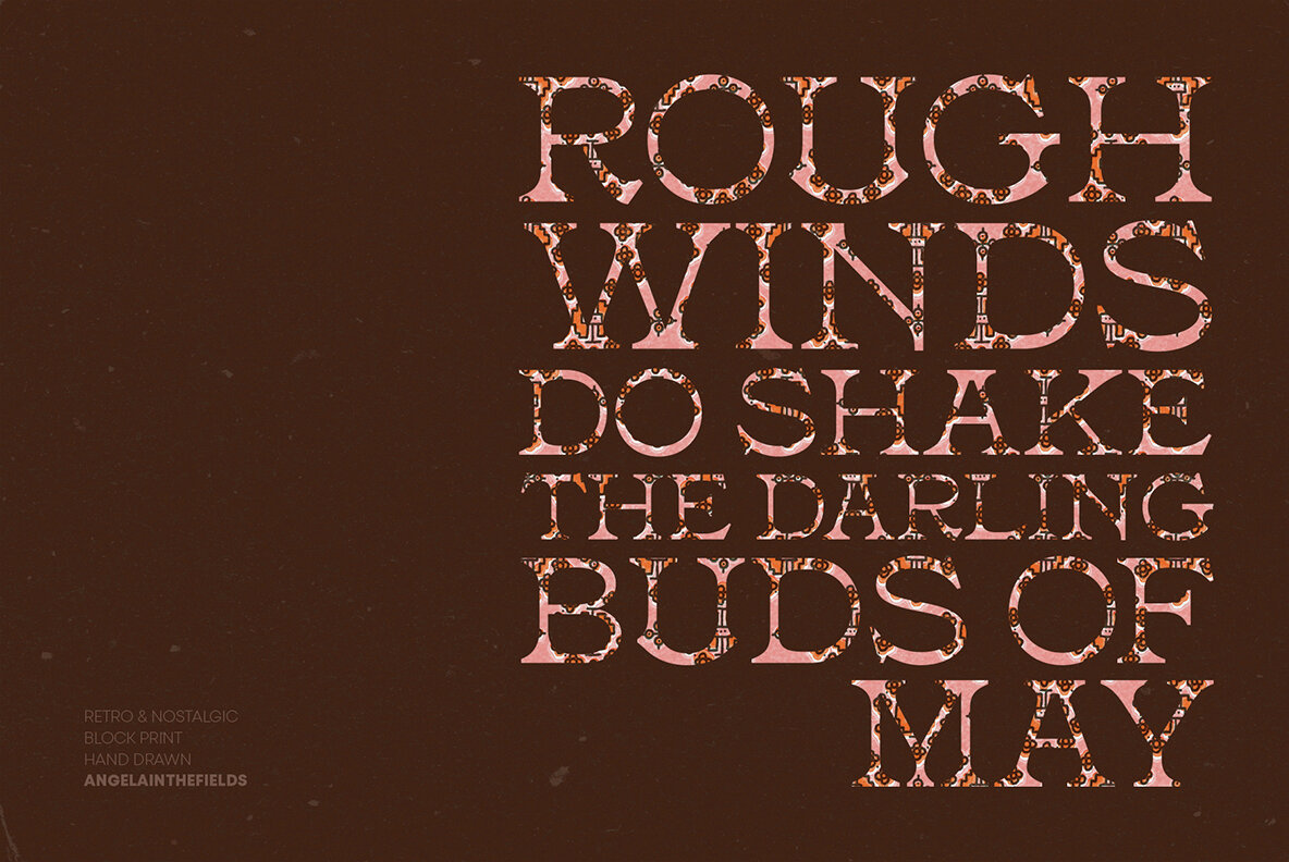 Vintage Block Seamless Patterns 5