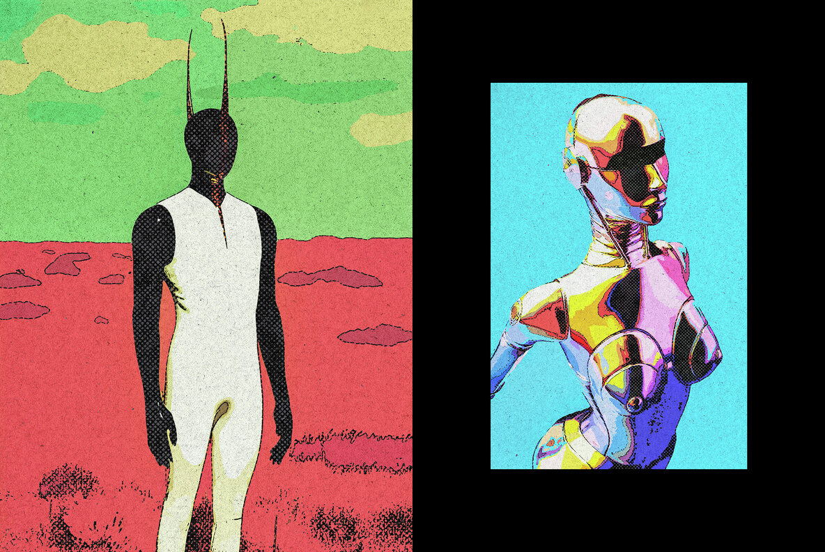 Comic Print Photo Effect 6