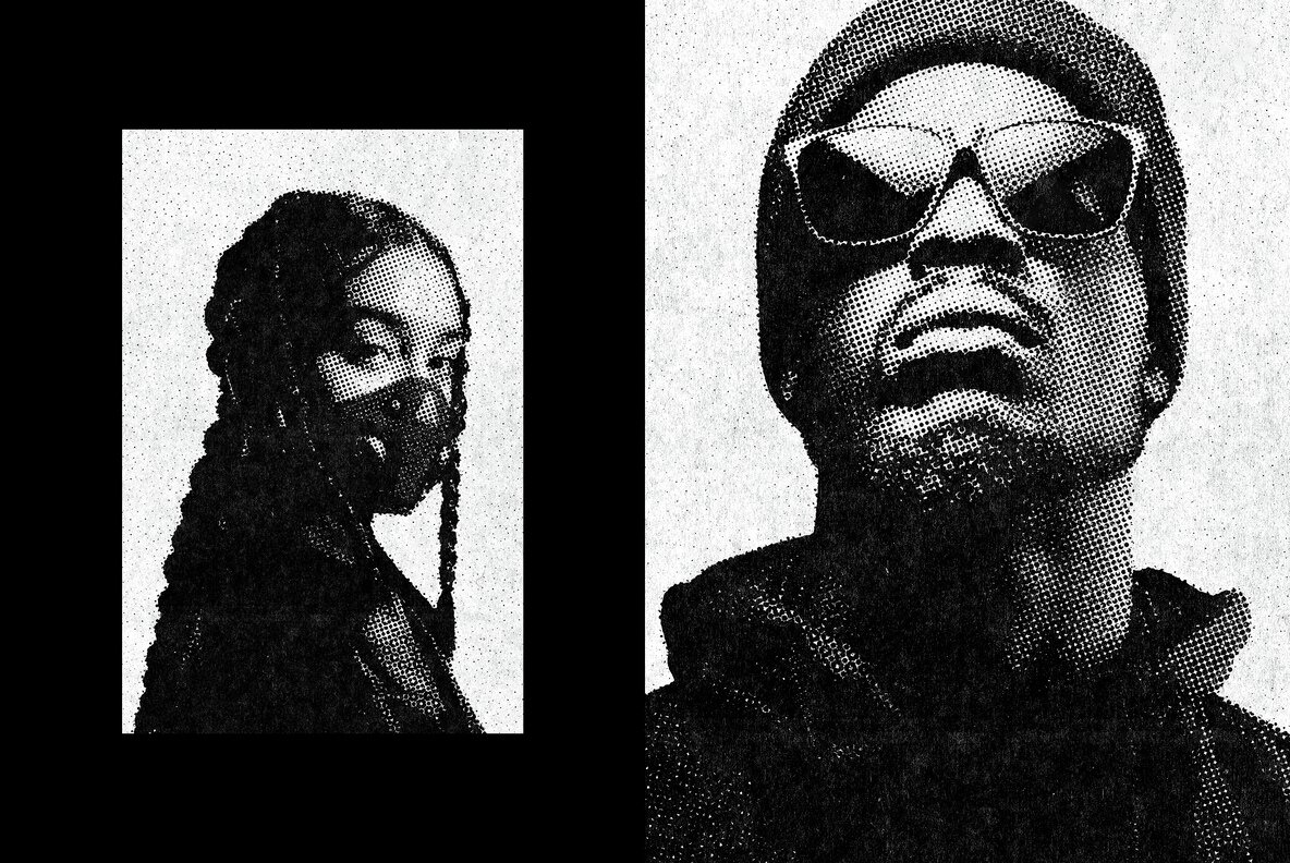 Halftone Print Photo Effect 4