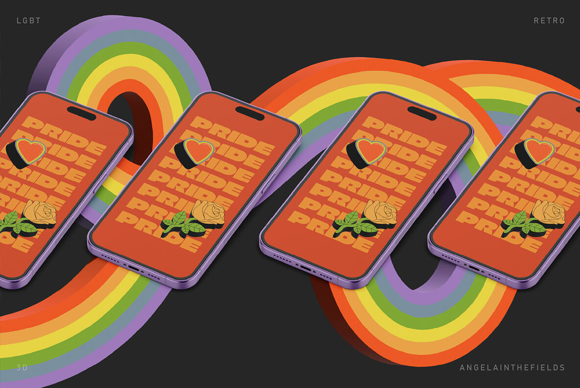 LGBT 3D Loops and Graphics 4