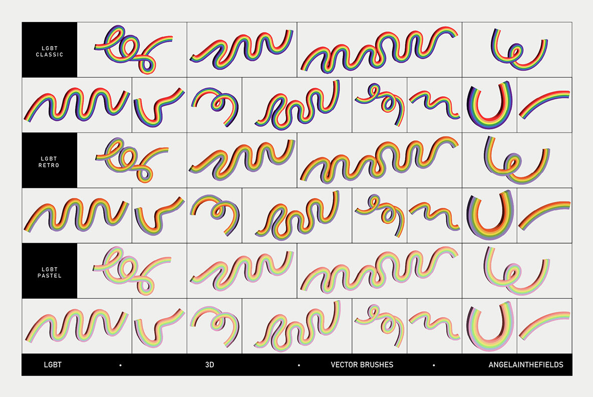 LGBT 3D Loops and Graphics 6