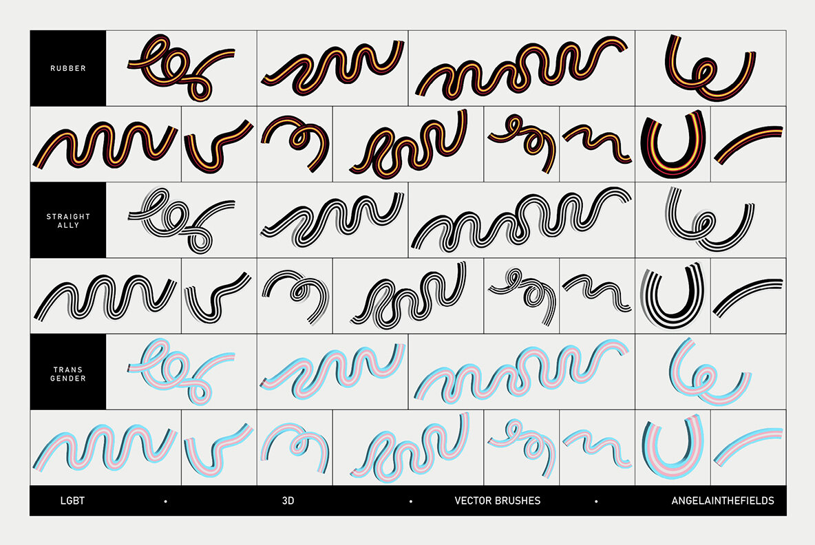 LGBT 3D Loops and Graphics 10