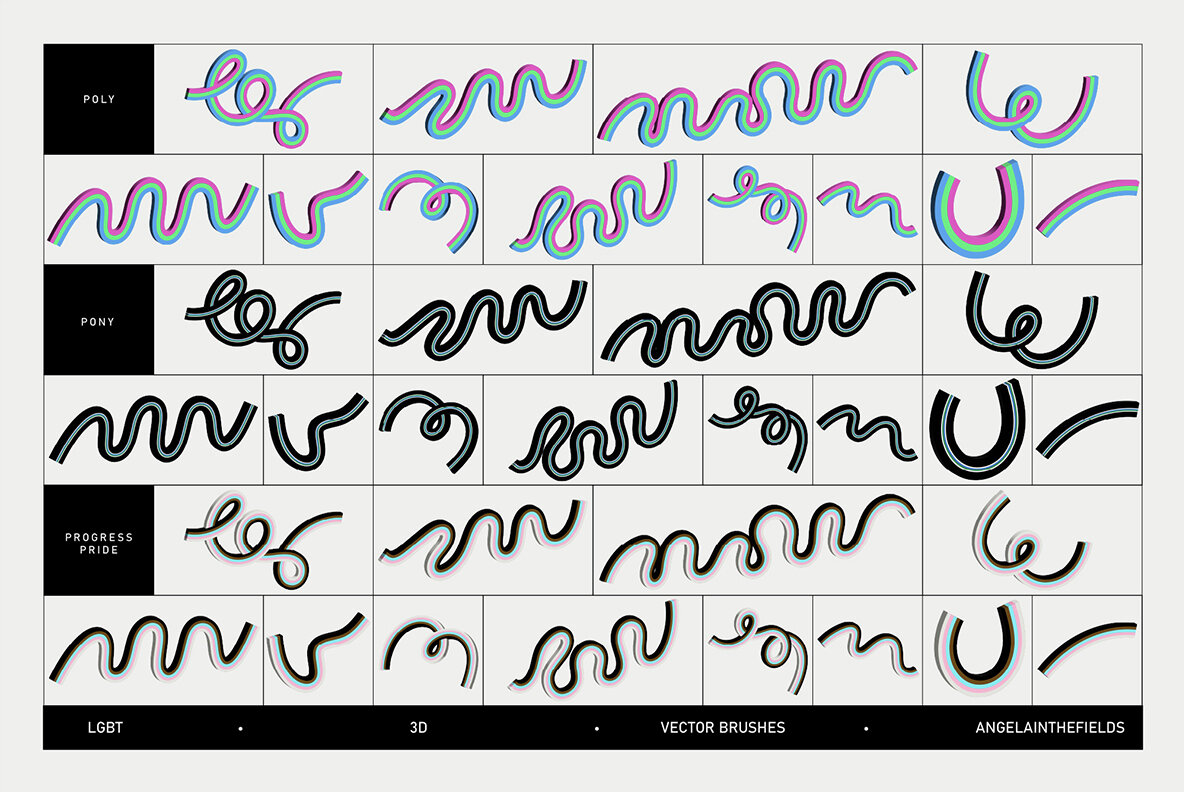 LGBT 3D Loops and Graphics 11