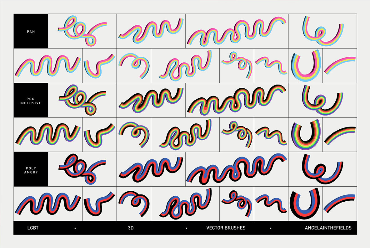 LGBT 3D Loops and Graphics 12