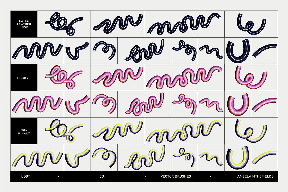 LGBT 3D Loops and Graphics 14