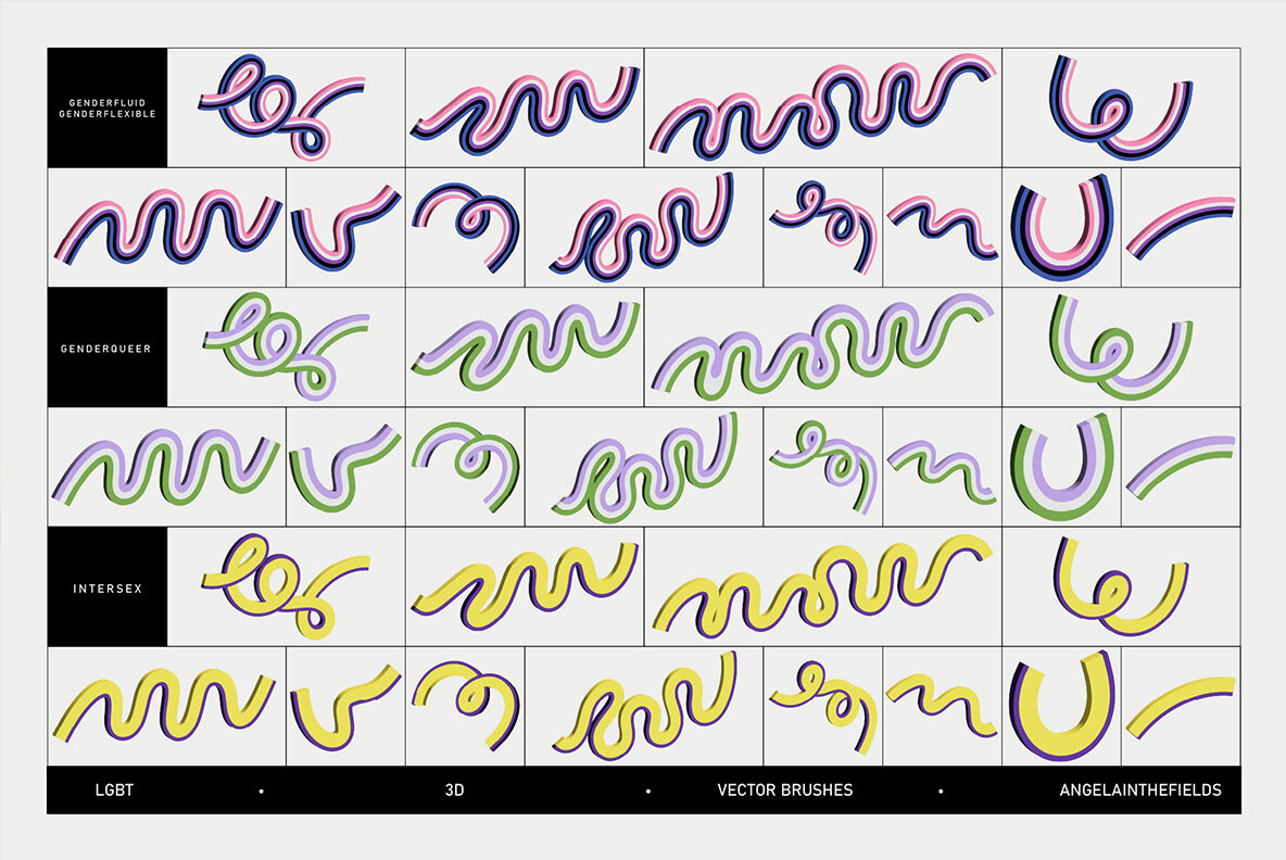 LGBT 3D Loops and Graphics 15